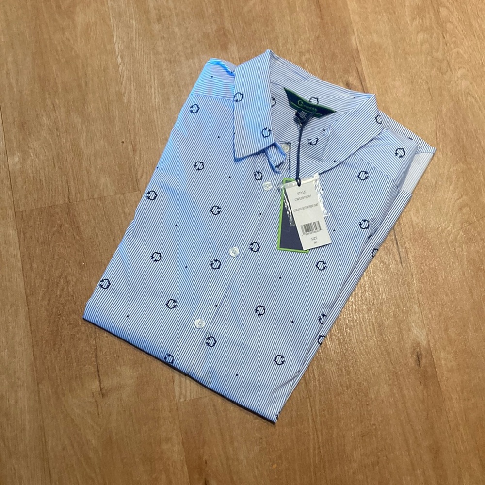 NWT C Wonder striped button down shirt